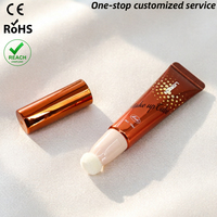 Tube de crème de massage 80ml 120ml, tube souple pour crème corporelle et visage, lotion, emballage cosmétique à presser avec applicateur à bille roulante