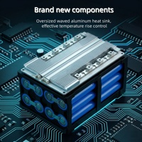 Packs de batteries lithium-ion FN 18650 4S 12V 200A LifePO4 avec système de gestion et protection contre les courts-circuits, type carte PCB
