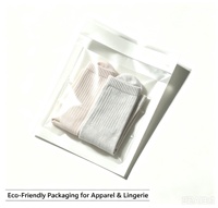 Pochette jetable en papier glassine écologique biodégradable transparente avec logo personnalisé pour chemises, robes, pulls et vêtements