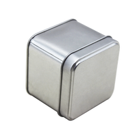 Offre Spéciale – Boîte en Fer Blanc Carrée de Qualité Alimentaire pour Biscuits, Thé, Snacks, Bijoux, Souvenirs – Récipient d'Organisation Recyclable