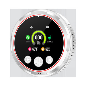 Moniteur de qualité de l'air intérieur, détecteur de gaz CO, de fumée, de température et d'humidité avec écran LCD, pour usage domestique - Product Image 2