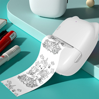 Printer Termal Mini Saku Kompak untuk Anak-anak dengan Kontrol Pertanyaan dan Jawaban Dialog Interaksi Suara Cerdas AI M7 Baru