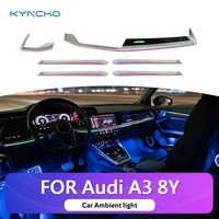 Kit d'éclairage ambiant LED KYNCHO pour Audi A3 8Y, 64 couleurs, éclairage intérieur automobile, couleur de rêve, lampe décorative de voiture 12V
