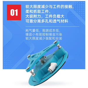 Ventosa de Vacío Sin Contacto Tipo Bernoulli de 40, 60, 80, 100 y 120 mm, Neumática para Elevadores Sin Contacto - Product Image 2