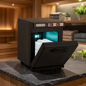 Armoire chauffante professionnelle moderne et durable en acier inoxydable pour serviettes chaudes de spa, armoire de désinfection de serviettes de salon - Product Image 1