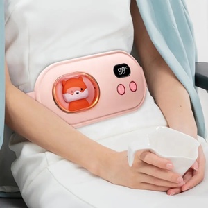 Rechargeable 3 Gears Vibration Heating Menstrual Period Pain Relief Cramp <b>Massager</b> Waist Massage Belt - Product Image 1