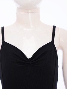 Conjunto de 2 piezas de leotardo de ballet para niñas con camisola y pantalones cortos de spandex y nailon con espalda de malla, ideal para gimnasia y danza, personalizable para actuaciones. - Product Image 4