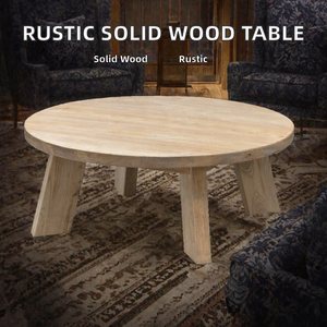Mesa de Centro Ajustable de Madera Maciza Reciclada, Estilo Rústico Tradicional, Muebles Clásicos para Sala de Estar, Modelo SPH SPH010 - Product Image 2
