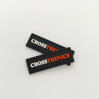 Étiquette de vêtement DIY, logo en caoutchouc souple avec support à coudre, patchs PVC 3D personnalisés pour vêtements