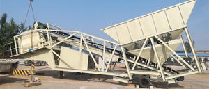 Planta Mezcladora de Concreto Portátil Pequeña Totalmente Automática YILI de 25m3/hora, Planta Dosificadora de Concreto Móvil Lista para Usar - Product Image 4