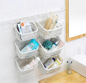 Kitchen Gadgets <strong>Storage</strong> <strong>Basket</strong> Bathroom Cosmetic and Toiletries Organizer <strong>Basket</strong> for Bathroom Use Hanging Pot <strong>Basket</strong> - Product Image 5