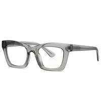 Montures de lunettes anti-lumière bleue pour femmes, style européen et américain, aspect acétate, monture intégrale, design géométrique color-block, haute qualité