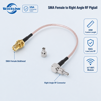 Câble coaxial Wavelink RG316 15 cm SMA femelle vers double connecteur CRC9 TS9, adaptateur RF pour antenne de routeur, communication OEM