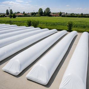 Sac de stockage d'ensilage agricole en polyéthylène blanc et noir, grande capacité, résistant aux UV, pour aliments du bétail et céréales - Product Image 3