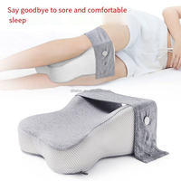 Oreiller pour dormeurs latéraux, orthopédique, en mousse à mémoire de forme, avec sangle réglable, soulagement de la sciatique, oreiller pour les jambes pour femmes enceintes et en maternité