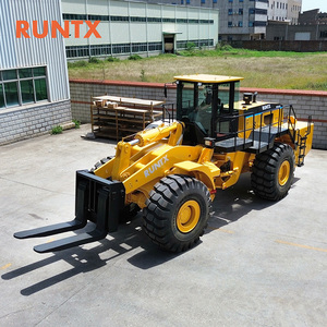 RUNTX roda peralatan penanganan batu Forklift pemuat depan 42Ton blok batu Handler dengan 162kw diesel WEICHAI mesin - Product Image 2