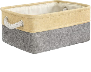 Citylife hiện đại hình chữ nhật nhỏ có thể gập lại giặt Giỏ vải vải ráp lưu trữ bin tổ chức cho trẻ em hộ gia đình - Product Image 2