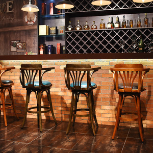 Taburete de <span class=keywords><strong>Bar</strong></span> de Madera de Lujo Británico, Muebles Modernos para el Hogar y Cafeterías, Taburete Alto de <span class=keywords><strong>Bar</strong></span>, Venta al por Mayor, Taburete de <span class=keywords><strong>Bar</strong></span> Clásico - Product Image 2