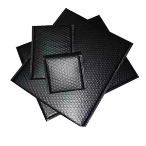 Tùy chỉnh độ ẩm-proof Poly quần áo bao bì Túi với dây kéo khóa và dập nóng nhựa gửi thư Túi bong bóng - Product Image 2