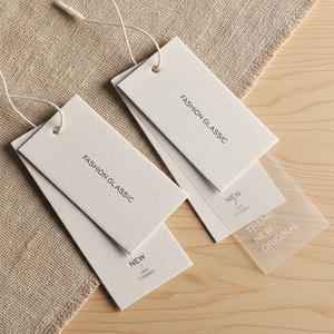 <span class=keywords><strong>Etiquetas</strong></span> Colgantes de Cartón de Lujo <span class=keywords><strong>Personalizadas</strong></span> con Logotipo Impreso, <span class=keywords><strong>Etiquetas</strong></span> para Ropa, <span class=keywords><strong>Etiquetas</strong></span> de Papel con Cuerda para Prendas - Product Image 1
