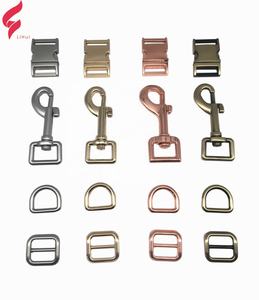 Collar para Perro Lihui Personalizado con Nombre Grabado, Hebilla de Liberación Rápida de Metal Color Oro Rosa, Libre de Níquel, Accesorios para Collares de Mascotas - Product Image 1