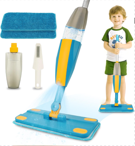 مجموعة ألعاب تنظيف حقيقية للأطفال من AMZ مع بخاخة مياه وإعادة تعبئة قابلة للغسل-ممسحة صغيرة ومكنسة - Product Image 1