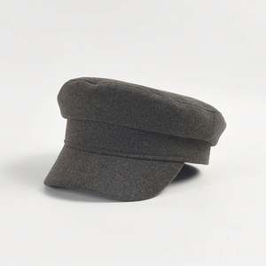 Boina de Moda Otoño Invierno, Gorro Cálido para Mujer, Boina de Lana de Color Sólido, Boina Casual Plana con Visera de Pato, Boina Británica Retro para Mujer - Product Image 3