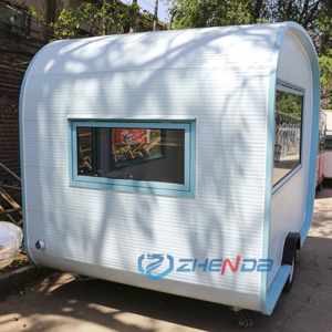 รถขายอาหารเคลื่อนที่แบบใหม่ รถขายขนม รถขายเบอร์เกอร์ รถขายฮอทดอกแบบเร็ว รถพ่วงขายอาหารสำหรับขายในออสเตรเลีย - Product Image 4