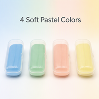 Étui à lunettes en plastique transparent couleur pastel, boîte de rangement rigide portable pour lunettes, logo personnalisé
