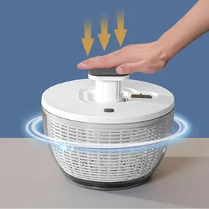 Vegetables Washer Dryer,4L Large Capacity Fruit Vegetable Strainer