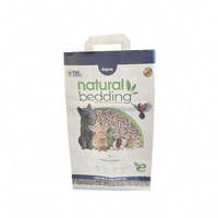 Sacs à litière pour chat personnalisables, emballage en papier kraft avec impression flexo, poignée biodégradable pour aliments pour animaux de compagnie
