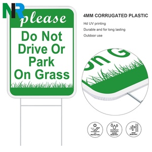 Panneaux de jardin en plastique ondulé personnalisés en gros, vierges, 24x18, pour ventes de jardin et publicité, avec piquets en H - Product Image 3
