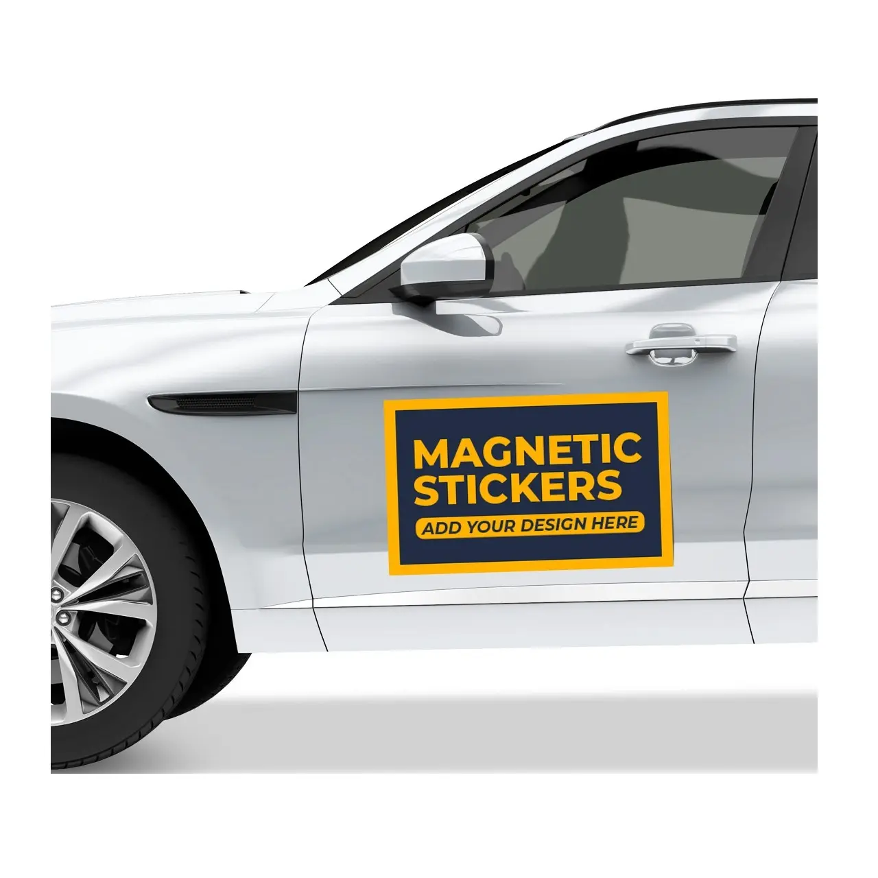 Mobil magnet tanda magnetik magnet decals bernomor