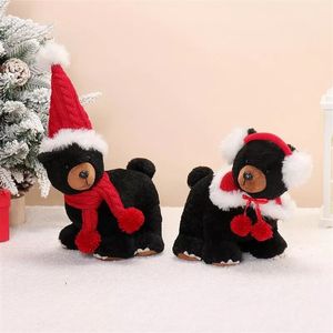 Ensemble de 2 ours en peluche fantaisistes pour l'hiver, figurines d'animaux uniques en position debout pour la maison ou le bureau - Product Image 1