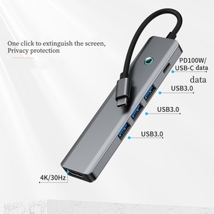 5 trong <span class=keywords><strong>1</strong></span> <span class=keywords><strong>USB</strong></span> <span class=keywords><strong>C</strong></span> <span class=keywords><strong>HUB</strong></span> 3 <span class=keywords><strong>USB</strong></span> 3.0 <span class=keywords><strong>C</strong></span>ổng PD 100W Multiport Adapter 4K/30Hz HDTV <span class=keywords><strong>c</strong></span>ổng loại <span class=keywords><strong>C</strong></span> Splitter Bộ chuyển đổi - Product Image 3