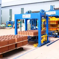 QT10-15 alta qualidade cimento oco bloco paver interlock tijolo de concreto totalmente automático que faz a máquina preço na Índia