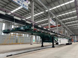 Customized 20ft Container Skeleton <b>Trailer</b> Skeleton Container Chassis Semi <b>Trailer</b> With Factory Best - Product Image 2