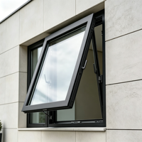 Fenêtre à auvent en aluminium résistante aux ouragans de la Floride, double vitrage Energy Star, norme Miami-Dade, pour maisons frontières sur le rivage