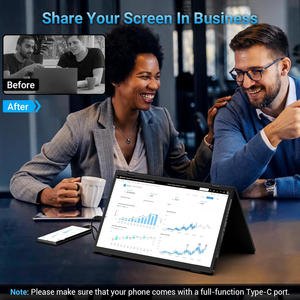 Moniteur <span class=keywords><strong>portable</strong></span> double 15,6 pouces FHD pour ordinateur <span class=keywords><strong>portable</strong></span>, USB-C et HDMI Plug and Play, modes Extension/Écran Miroir/Split, Prix de gros pour les revendeurs - Product Image 5