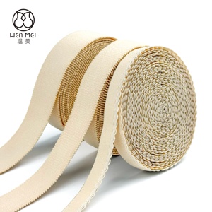 הסיטונאי מותאם אישית צבע מוצק ניילון רך רצועה אלסטי תפירה לקצץ רצועות הלבשה תחתונה - Product Image 1