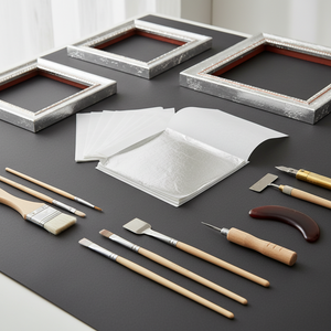 Láminas <span class=keywords><strong>de</strong></span> <span class=keywords><strong>Aluminio</strong></span> Plateado <span class=keywords><strong>de</strong></span> 9x9cm para Manualidades con Slime, Decoración <span class=keywords><strong>de</strong></span> Muebles, Pintura, Arte, 100 Piezas - Product Image 1