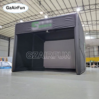 Tente de simulateur de golf gonflable en PVC de haute qualité personnalisée tente de jeu portable adaptée à l'intérieur ou à l'extérieur