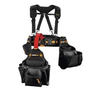 Ceinture porte-outils BSCI pour charpentier avec ceinture amovible pour électricien, pochettes pour outils de menuisier avec aimants - Product Image 1