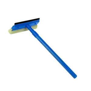 rubber sponge window cleaner squeegee plastic telescopic handle