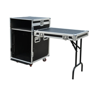 Flight case robuste en aluminium pour amplificateur, avec roulettes, pour sonorisation de scène