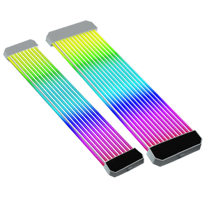 <span class=keywords><strong>Hurricane</strong></span> Beast cung cấp điện cáp Nylon cho chơi game PC 24Pin 5V argb ATX đồng bộ PSU mở rộng cáp Kit hiệu ứng cầu vồng - Product Image 6