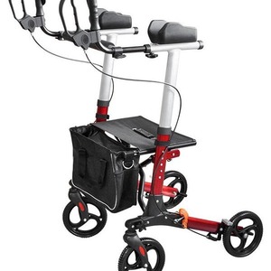 Caddie de courses Fuyi à 4 roues, pliable, en alliage d'aluminium, avec sac de rangement, pour les personnes âgées, utilisation pour les courses - Product Image 2
