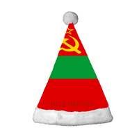 Chapeaux de Noël à succès avec drapeau sud-africain, confortables et en peluche, pour adultes, pour les fêtes de fin d'année et le Nouvel An