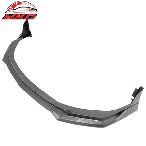 Fits For Ford Mustang 24-26 Front Bumper <b>Lip</b> 5PC Spoiler Carbon Fiber Print <b>Splitter</b> High Quality Exterior Accessory - Product Image 4