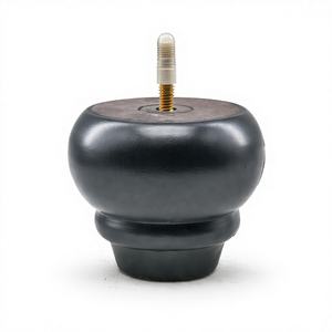 Pieds de canapé en bois massif rond, robustes et décoratifs, pour le salon, les meubles, les chaises, les lits et les armoires - Product Image 1